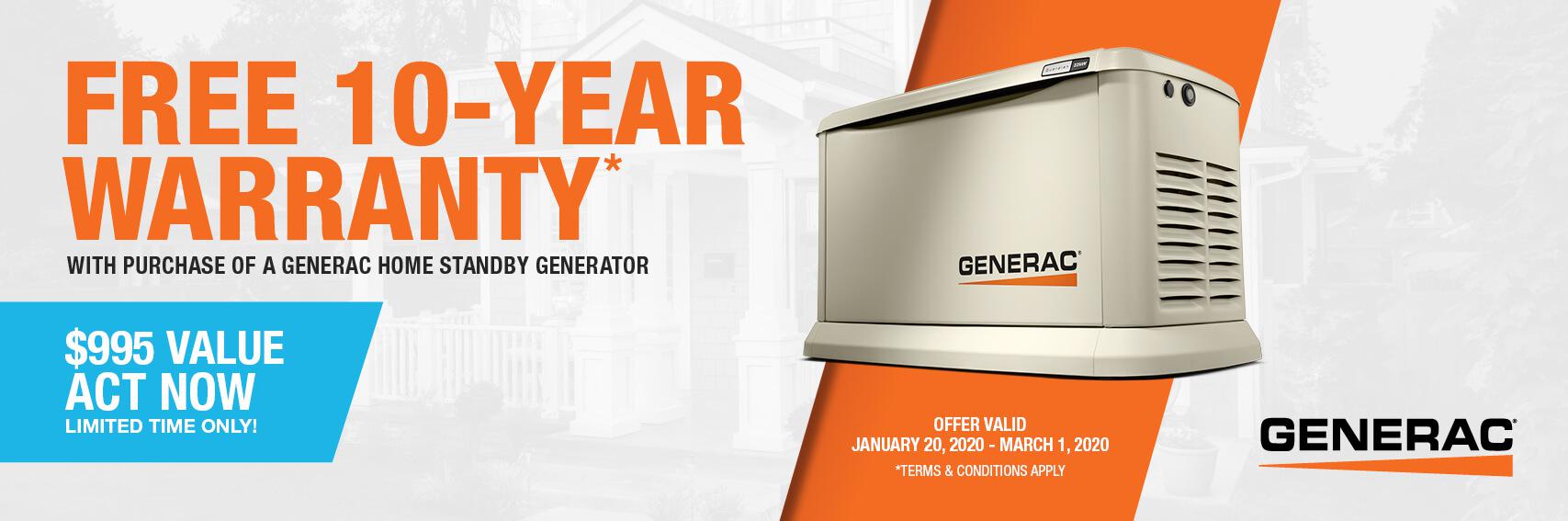 Homestandby Generator Deal | Warranty Offer | Generac Dealer | Slidell, LA